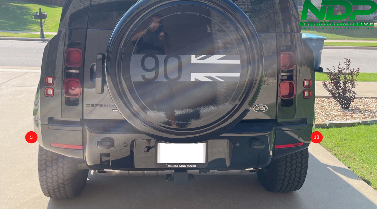 Gloss Black - Defender 90 - Side Trim and Corners