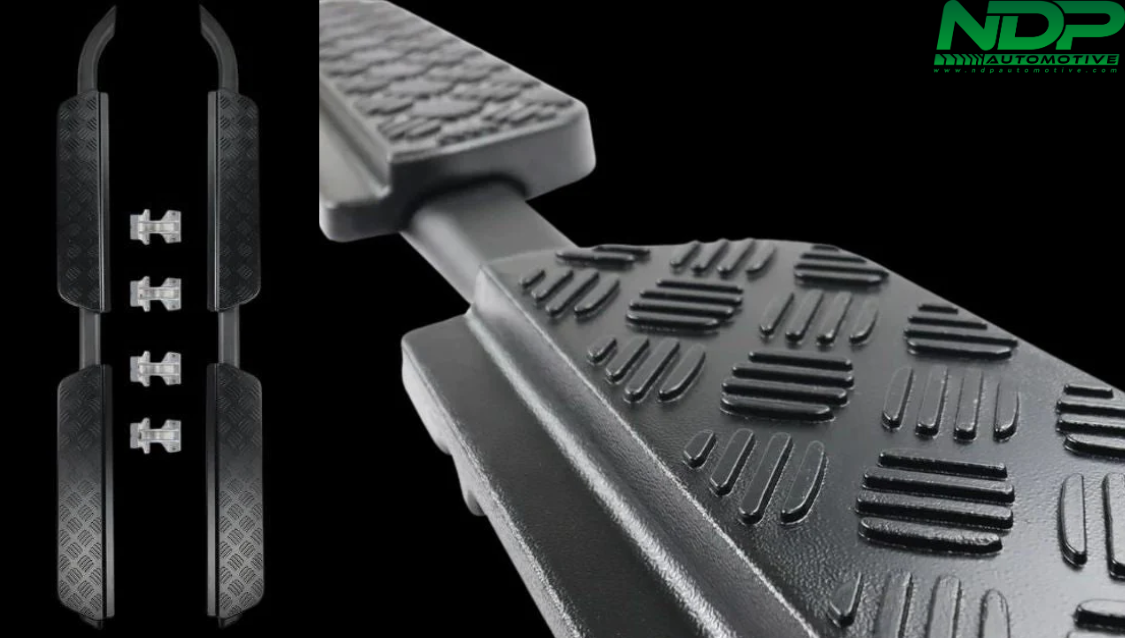 Side Steps Black Chequer Plate - Fits 2020+ Defender 110 / 130