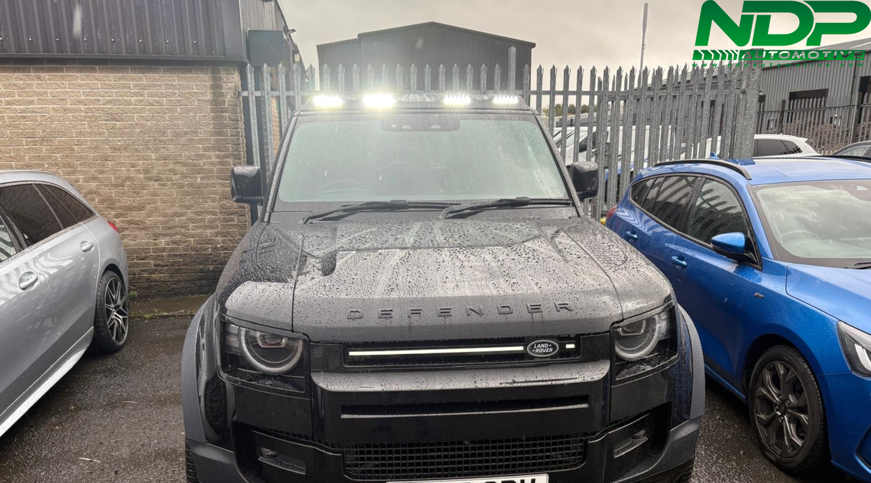 Gloss Black LED Roof Light - NEW DESIGN - Fits 2020+ Defender