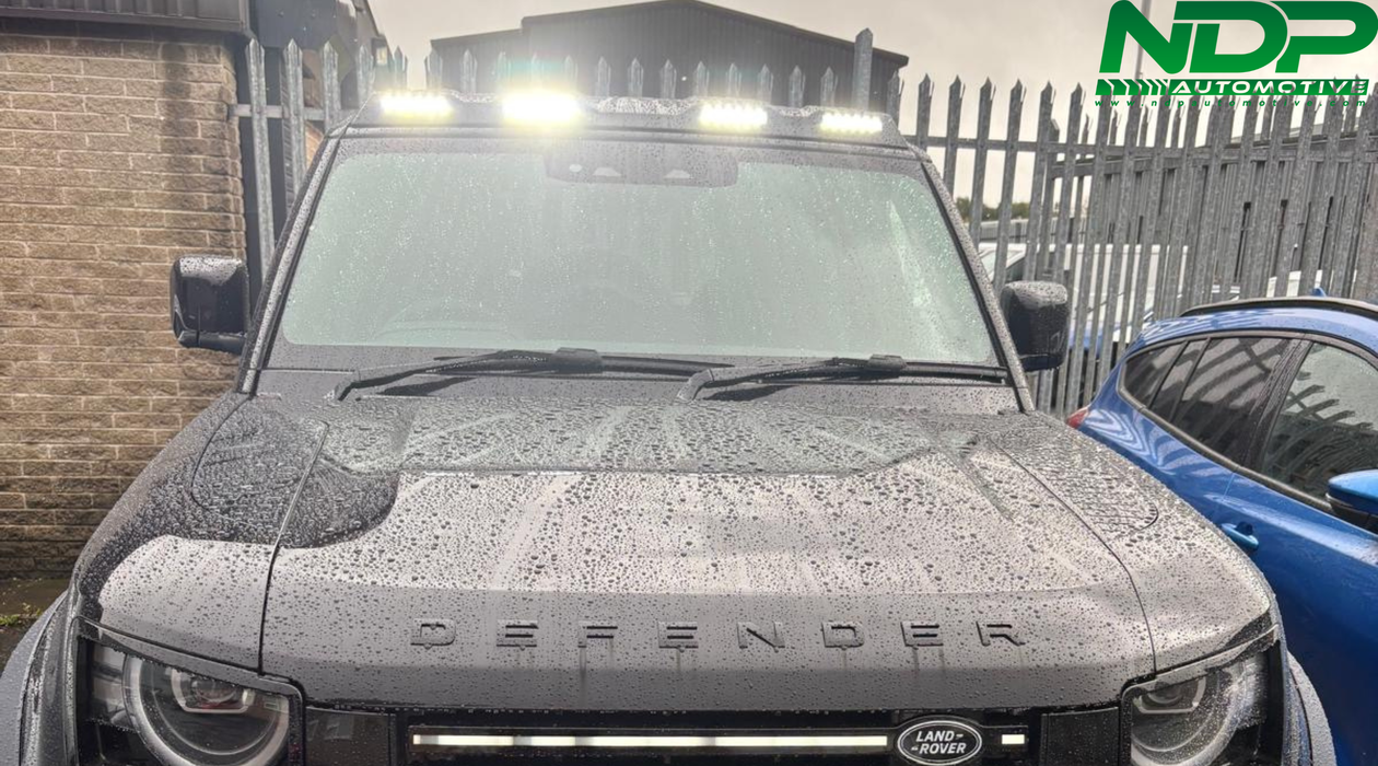 Gloss Black LED Roof Light - NEW DESIGN - Fits 2020+ Defender
