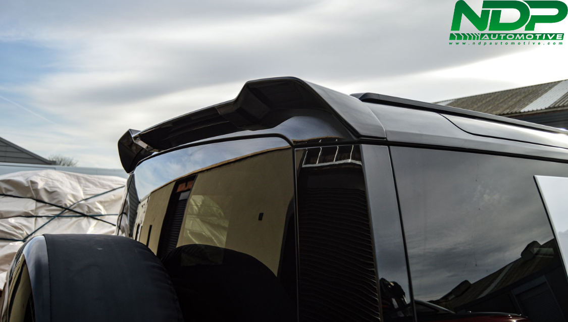 Rear Spoiler Gloss Black - Fits 2020+ Defender