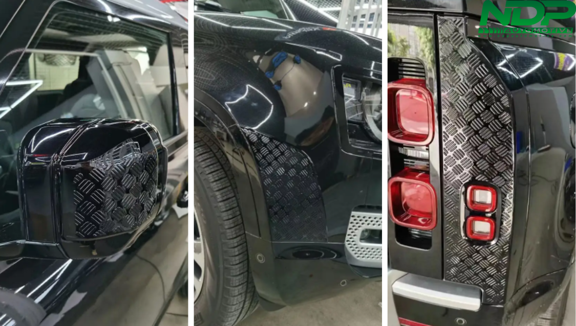 Gloss Black 9 Piece Scratch Protection Kit - Fits 2020+ Defender 90
