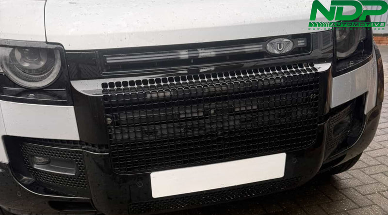 Gloss Black Honeycomb Grille - Fits Defender 2020+