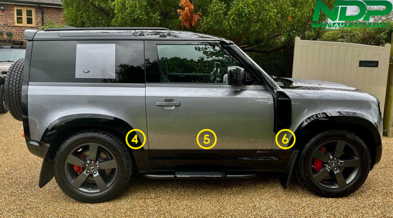 Gloss Black - Defender 90 - Side Trim