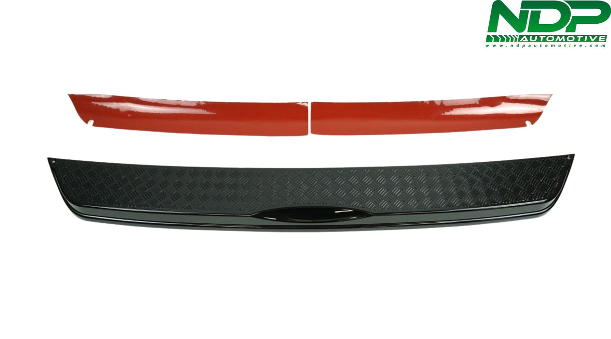 XL Chequer Plate REAR Bumper Protector Gloss Black - New Defender 90, 110 and 130