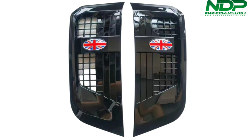 GLOSS BLACK SIDE VENTS - FITS 2020+ DEFENDER
