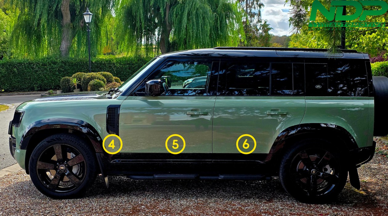 Gloss Black - Defender 110- Side Trim