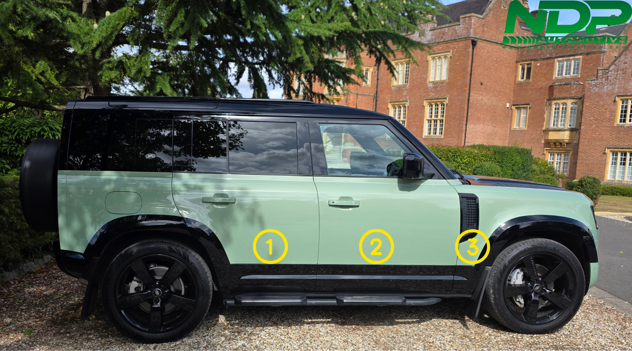 Gloss Black - Defender 110- Side Trim