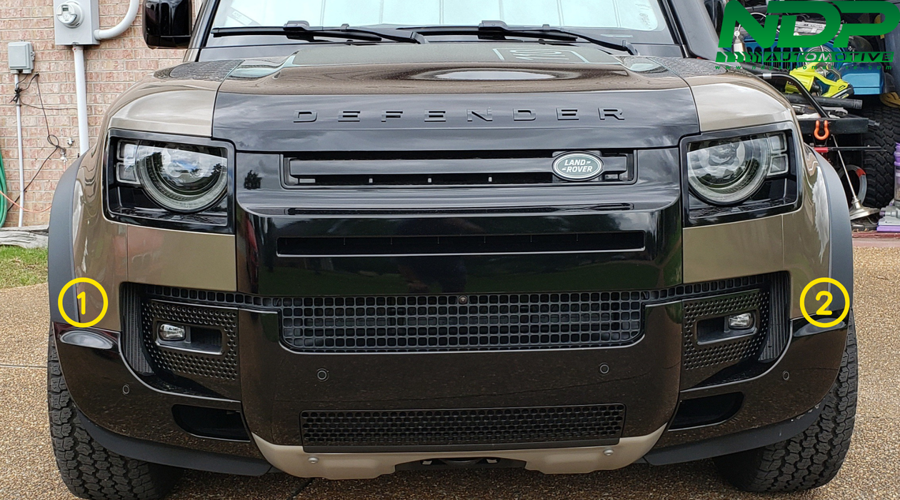 Gloss Black - Defender 90 110 130 Corners