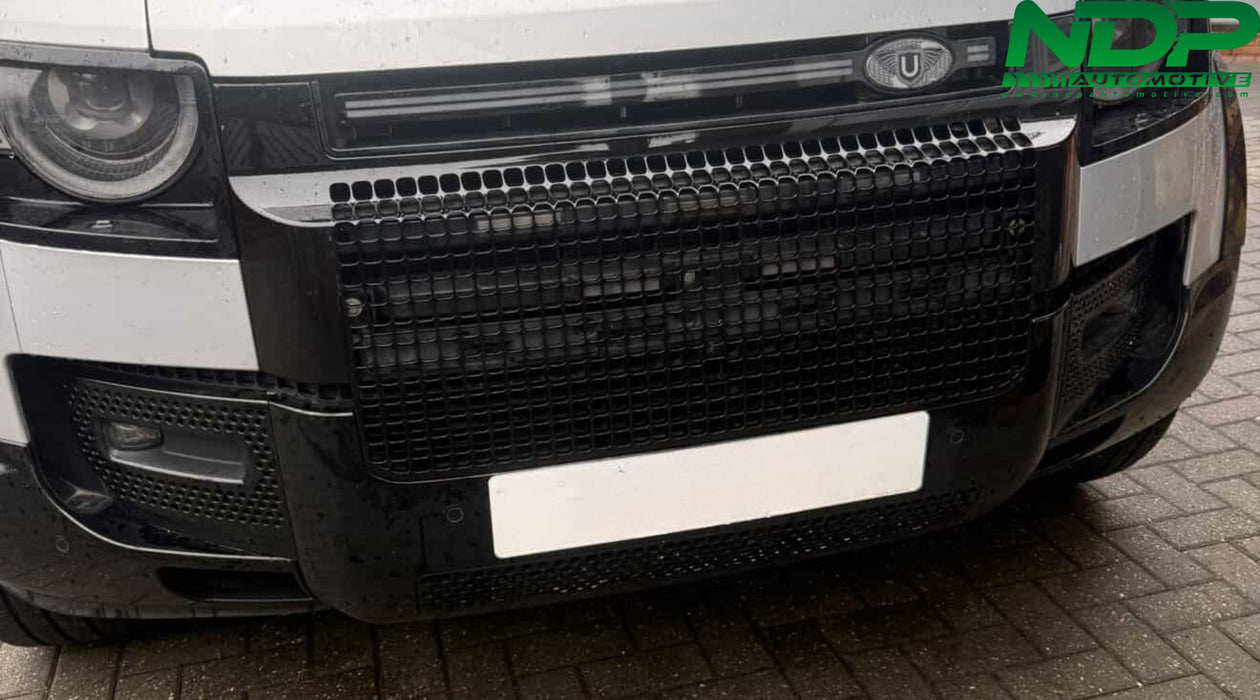 Gloss Black Honeycomb Grille - Fits Defender 2020+