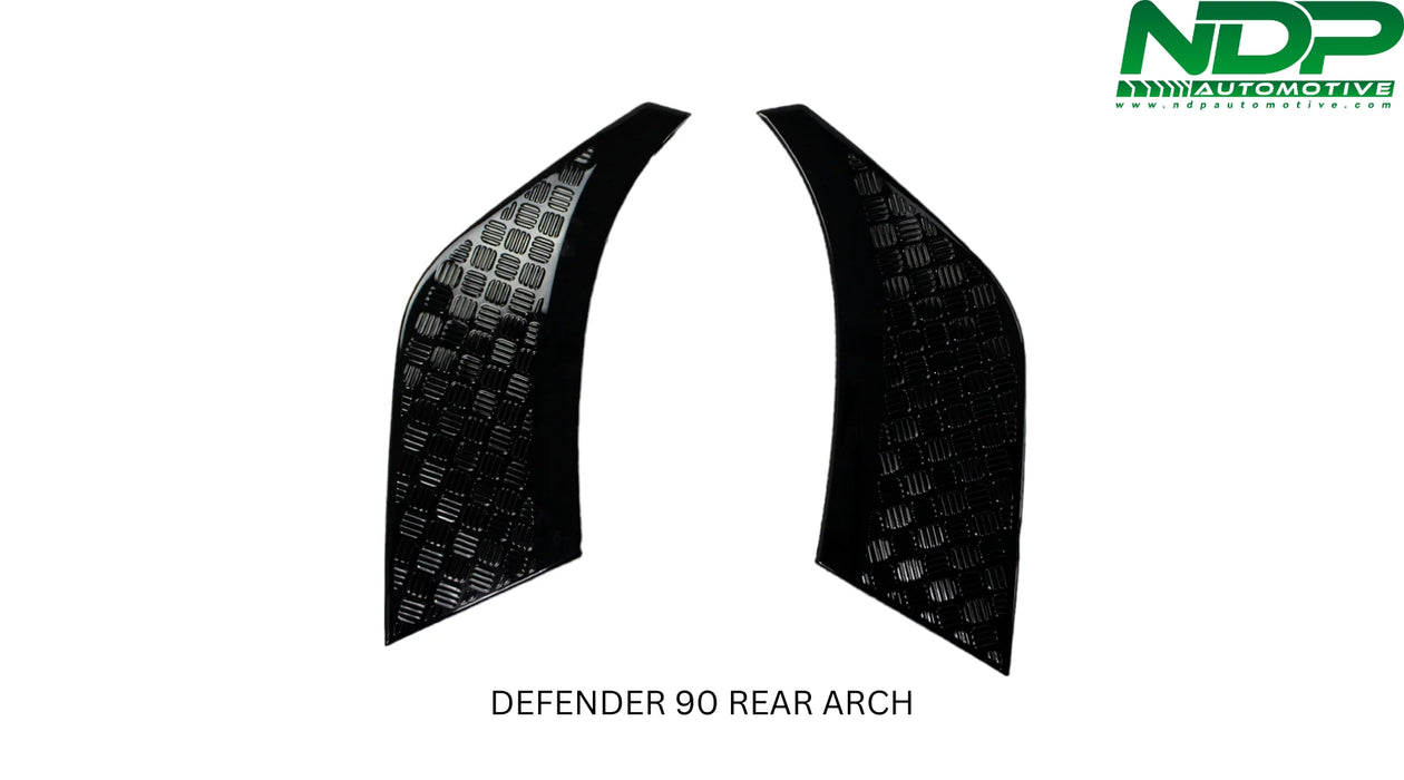 CLEARANCE Gloss Black REAR Arch Scratch Protection DEFENDER 90