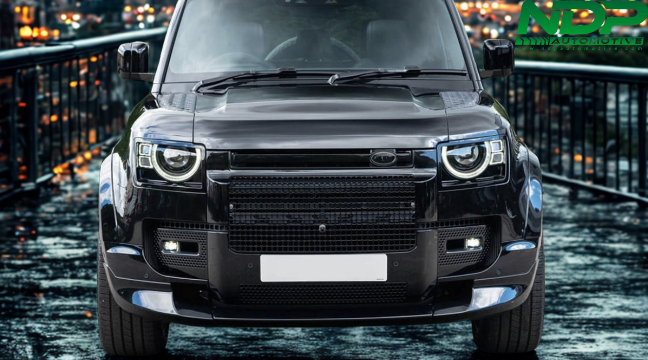 Gloss Black Honeycomb Grille - Fits Defender 2020+