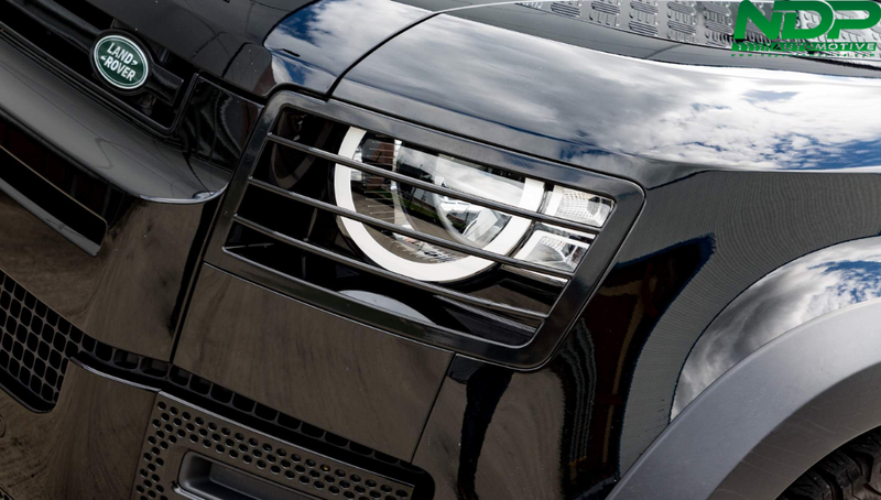 HEADLIGHT PROTECTION (FRONT ONLY) - BLACK - FITS 2020+ DEFENDER